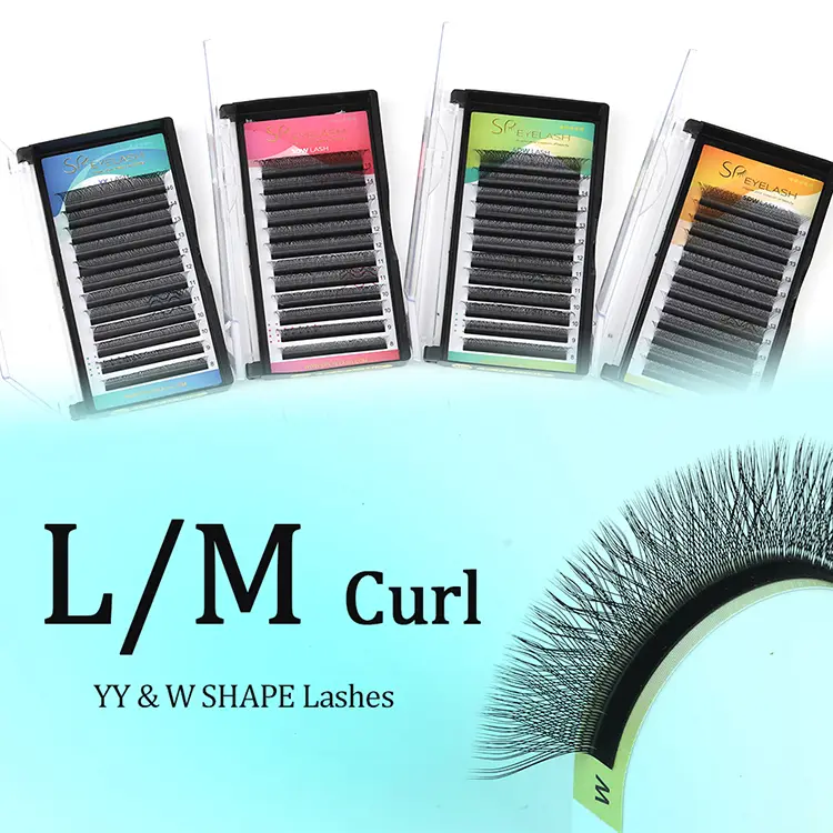 l curl w ການຂະຫຍາຍ lash